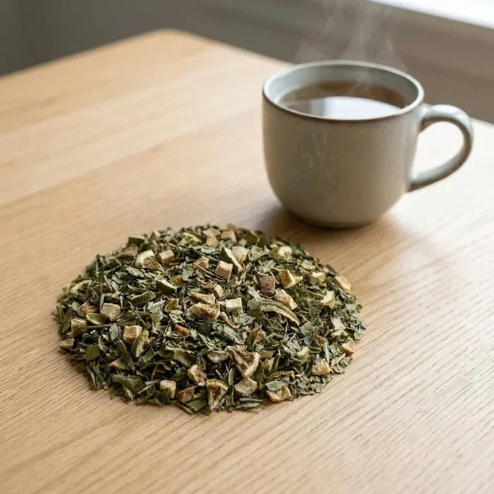 Récup'Relax - Infusion bio et tasse fumante