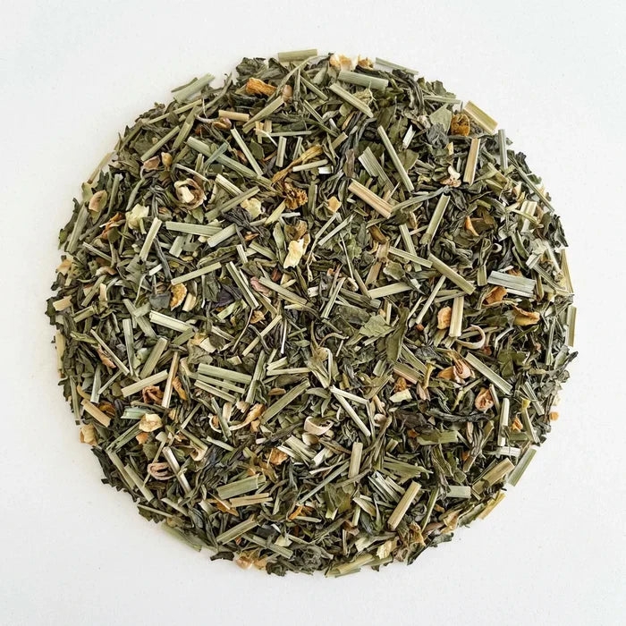 Récup'Vital — Thé vert bio tonifiant (sencha, maté, matcha, gingembre, citron)