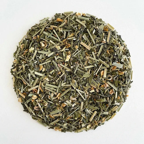Récup'Vital — Thé vert bio tonifiant (sencha, maté, matcha, gingembre, citron)